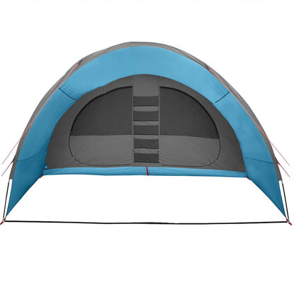 Tunnel Tent 8-Person with Roof Blue 710 x 460 x 245 cm