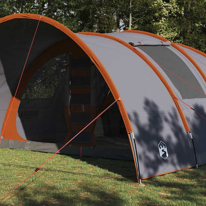 Tunnel Tent 8-Person Grey and Orange 710 x 460 x 245 cm