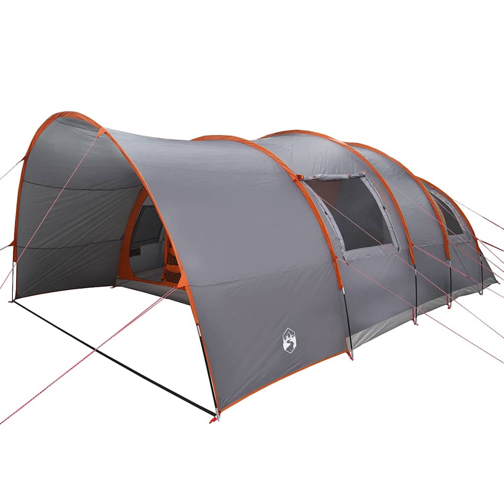Tunnel Tent 8-Person Grey and Orange 710 x 460 x 245 cm