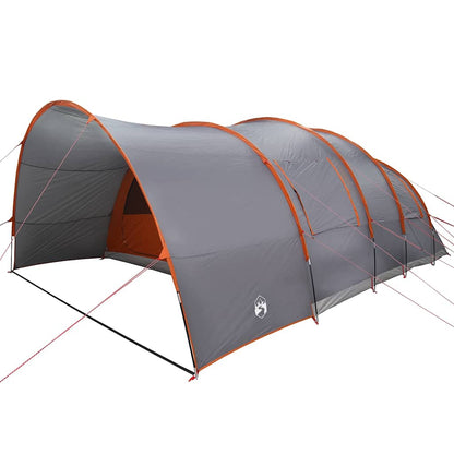 Tunnel Tent 8-Person Grey and Orange 710 x 460 x 245 cm