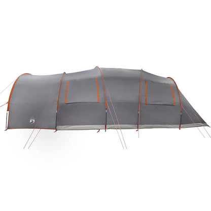 Tunnel Tent 8-Person Grey and Orange 710 x 460 x 245 cm