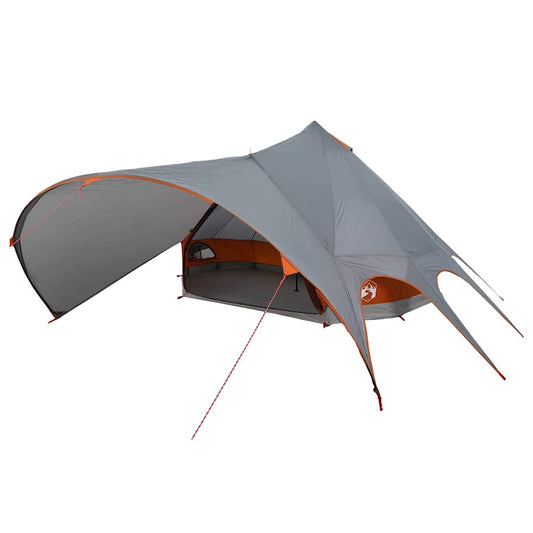 Teepee Tent 7-Person 7-Person Grey and Orange