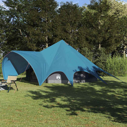 Teepee Tent 9-Person 9-Person Blue and Grey