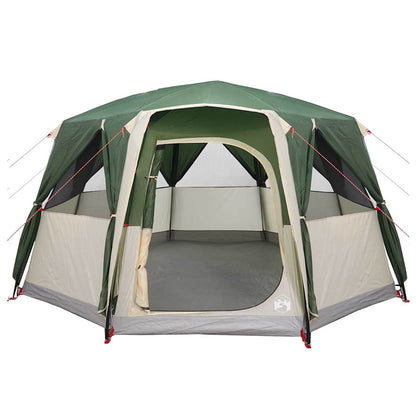 Cabin Tent 6-Person with Roof Green 425 x 396 x 222 cm