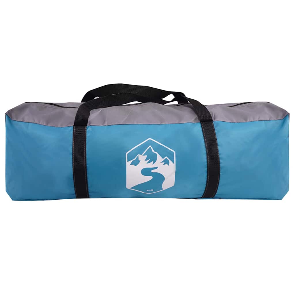 Cabin Tent 6-Person with Roof Blue 425 x 396 x 222 cm
