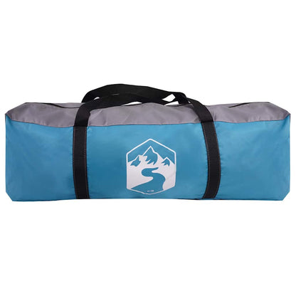 Cabin Tent 6-Person with Roof Blue 425 x 396 x 222 cm