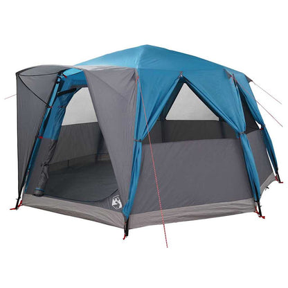 Cabin Tent 6-Person with Roof Blue 425 x 396 x 222 cm