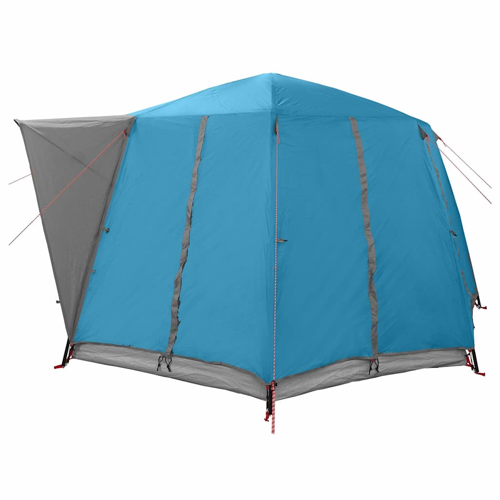 Cabin Tent 6-Person with Roof Blue 425 x 396 x 222 cm