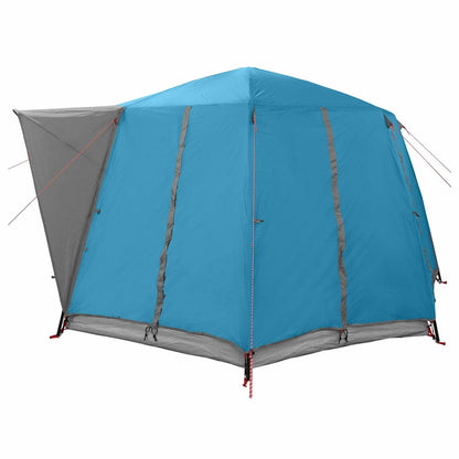 Cabin Tent 6-Person with Roof Blue 425 x 396 x 222 cm