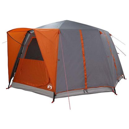 Cabin Tent 6-Person Grey and Orange 425 x 396 x 222 cm