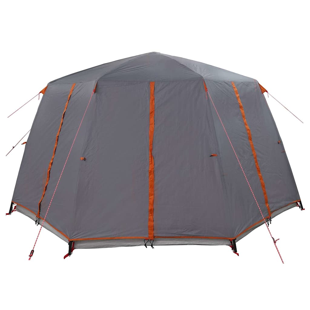 Cabin Tent 6-Person Grey and Orange 425 x 396 x 222 cm