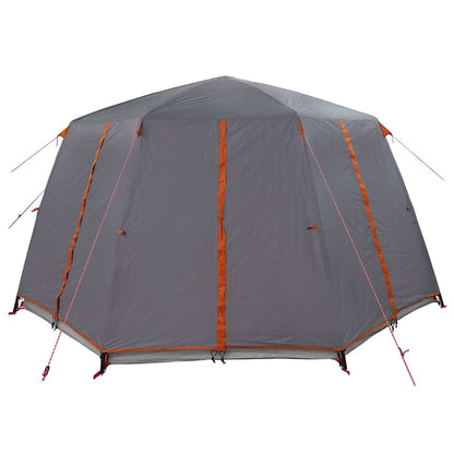 Cabin Tent 6-Person Grey and Orange 425 x 396 x 222 cm