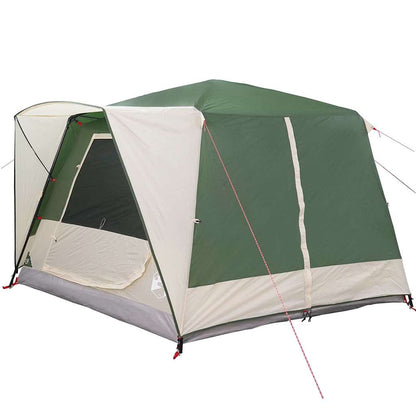 Cabin Tent 7-Person with Roof Green 400 x 350 x 212 cm