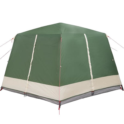 Cabin Tent 7-Person with Roof Green 400 x 350 x 212 cm
