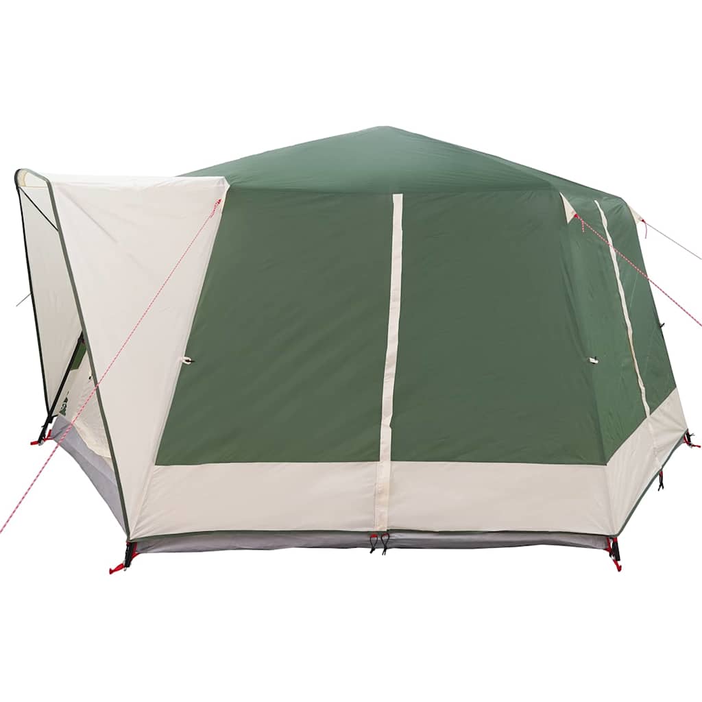Cabin Tent 7-Person with Roof Green 400 x 350 x 212 cm