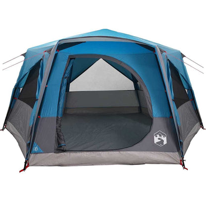 Cabin Tent 7-Person with Roof Blue 400 x 350 x 212 cm