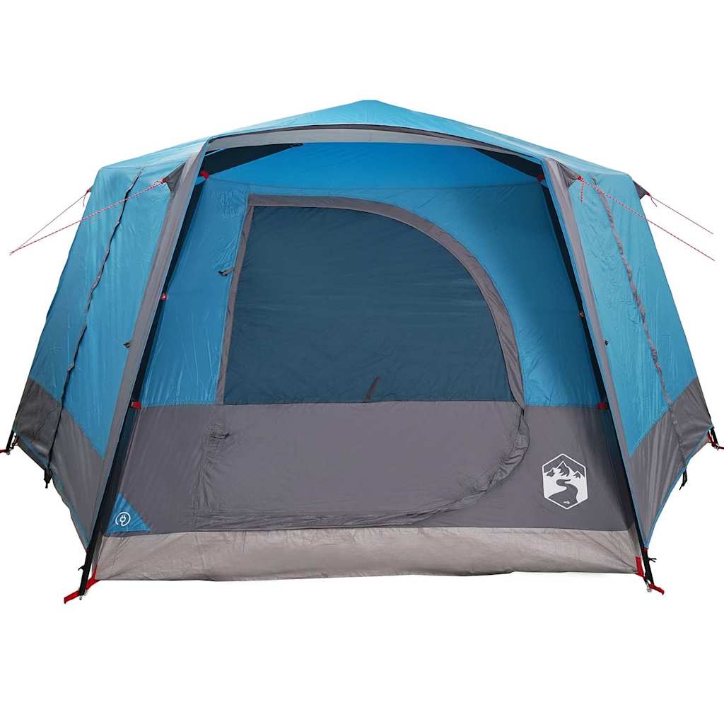 Cabin Tent 7-Person with Roof Blue 400 x 350 x 212 cm