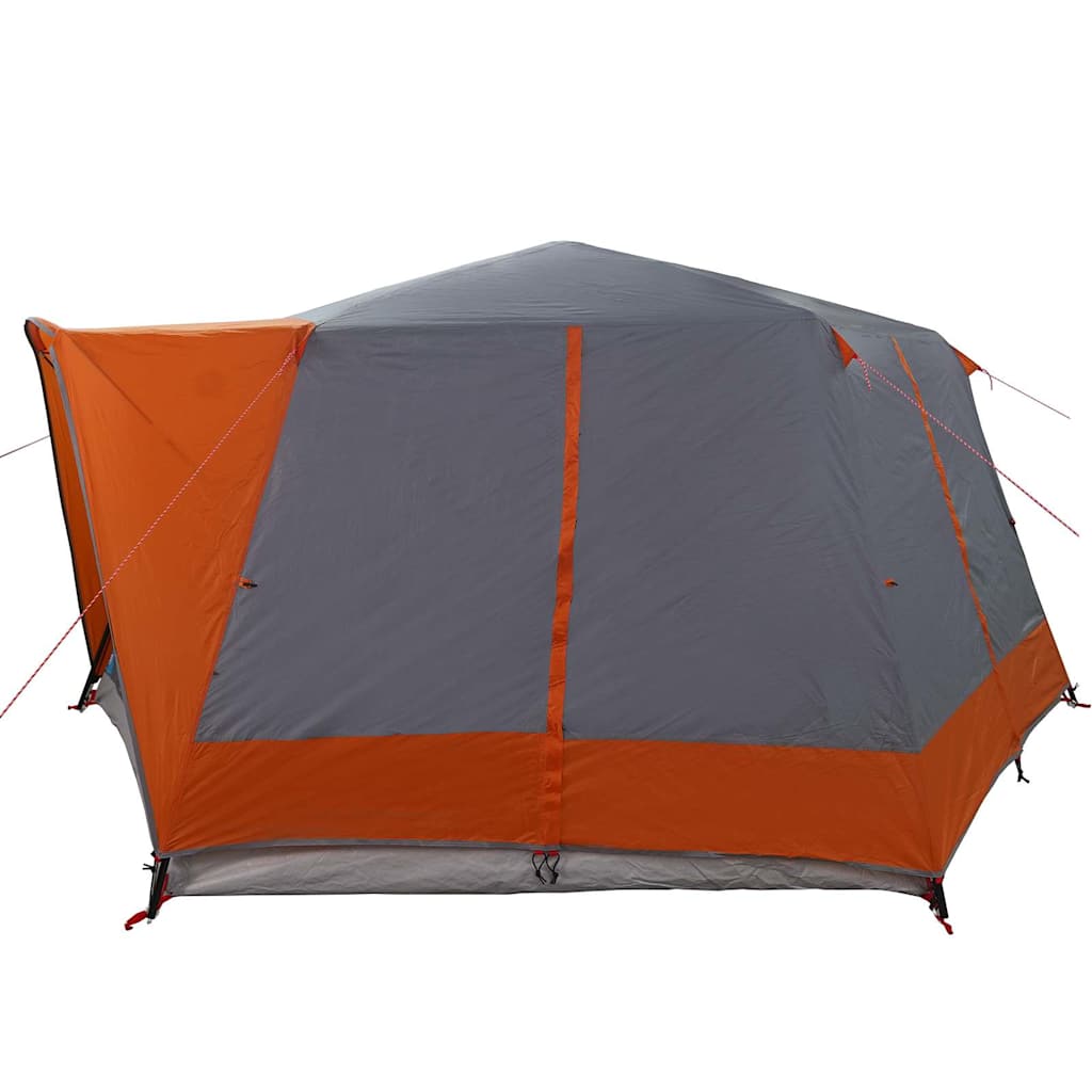 Cabin Tent 7-Person Grey and Orange 400 x 350 x 212 cm