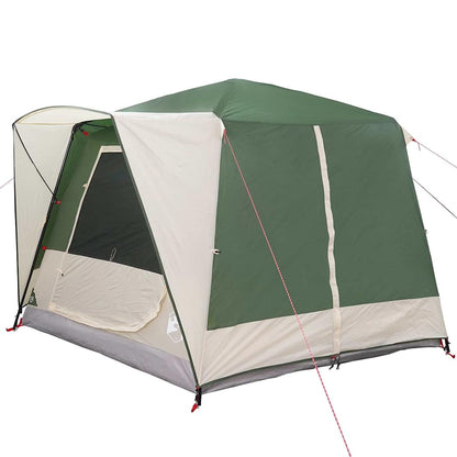Cabin Tent 5-Person Green and White 333 x 317 x 194 cm
