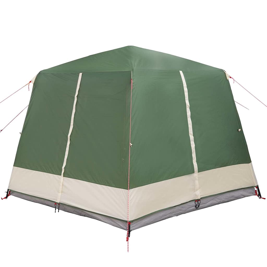 Cabin Tent 5-Person Green and White 333 x 317 x 194 cm