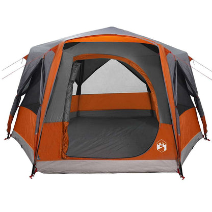 Cabin Tent 5-Person Grey and Orange 333 x 317 x 194 cm
