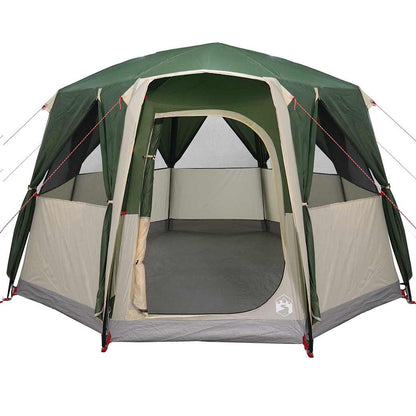 Cabin Tent 3-Person Green and White 320 x 320 x 203 cm