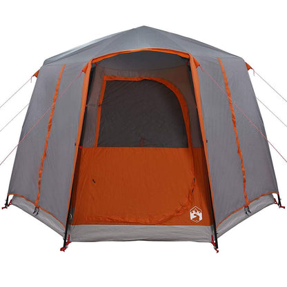 Cabin Tent 3-Person Grey and Orange 320 x 320 x 203 cm