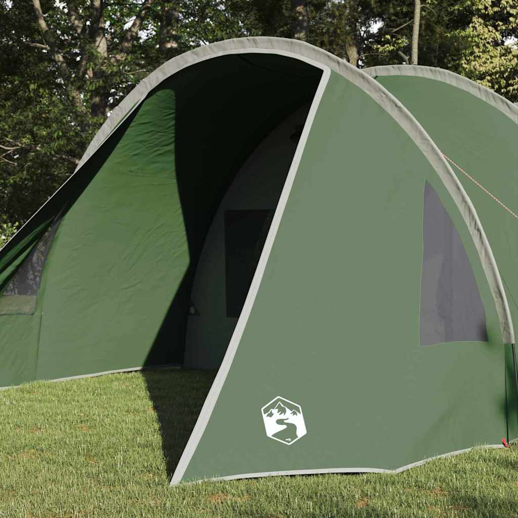 Tunnel Tent 4-Person Green and White 778 x 356 x 210 cm