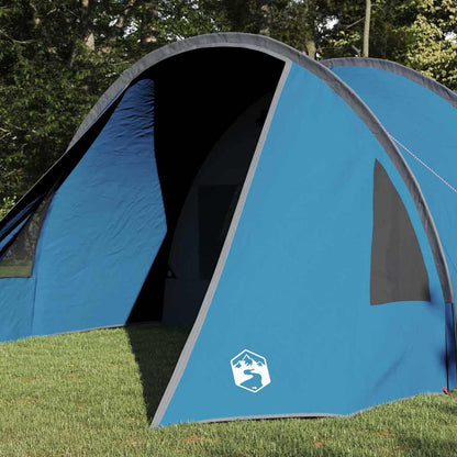 Tunnel Tent 4-Person with Roof Blue and Grey 778 x 356 x 210 cm