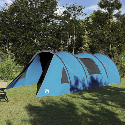 Tunnel Tent 4-Person with Roof Blue and Grey 778 x 356 x 210 cm