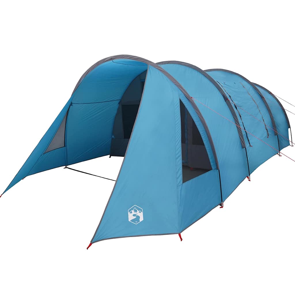 Tunnel Tent 4-Person with Roof Blue and Grey 778 x 356 x 210 cm