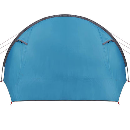 Tunnel Tent 4-Person with Roof Blue and Grey 778 x 356 x 210 cm