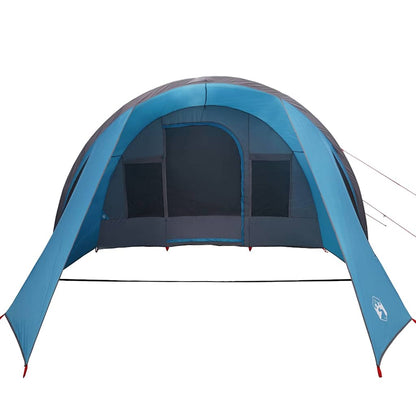 Tunnel Tent 4-Person with Roof Blue and Grey 778 x 356 x 210 cm