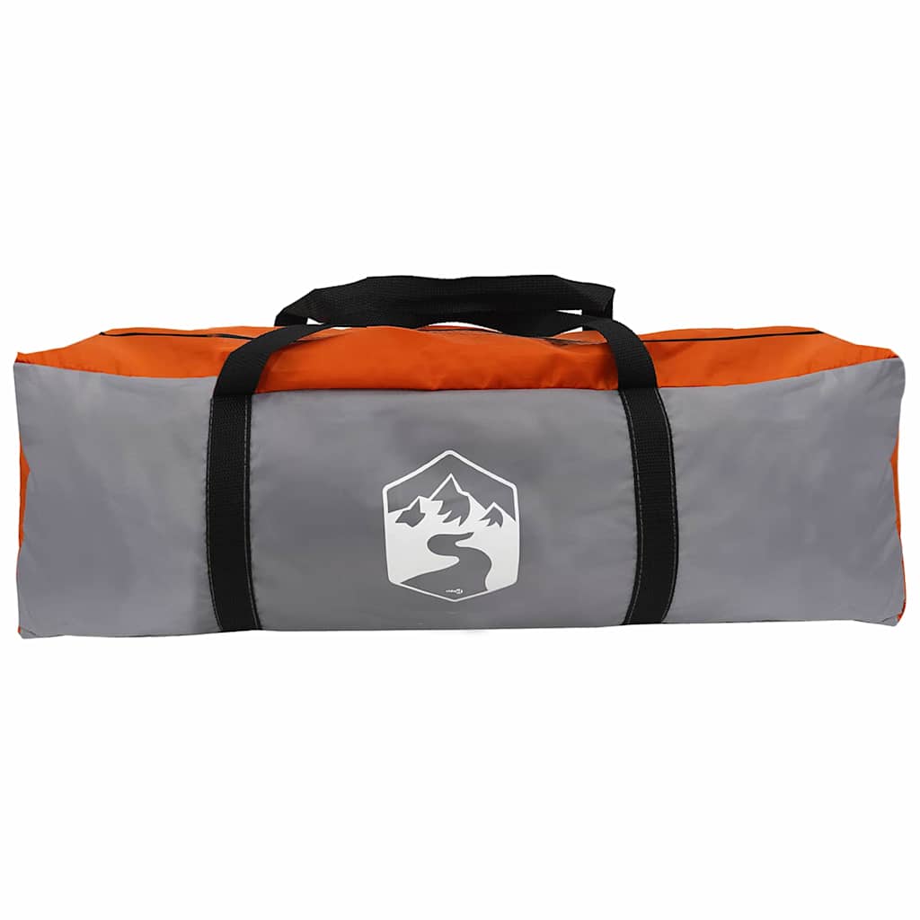 Tunnel Tent 4-Person Grey and Orange 778 x 356 x 210 cm