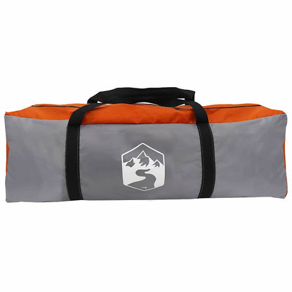 Tunnel Tent 4-Person Grey and Orange 778 x 356 x 210 cm