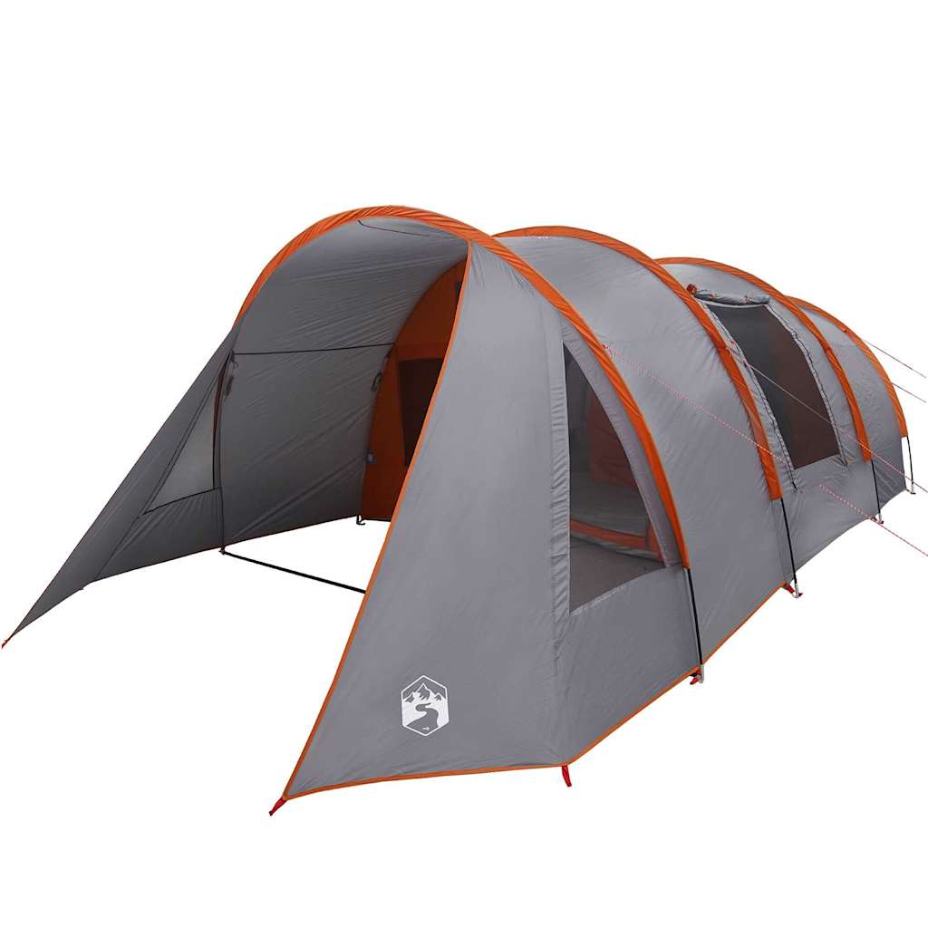 Tunnel Tent 4-Person Grey and Orange 778 x 356 x 210 cm