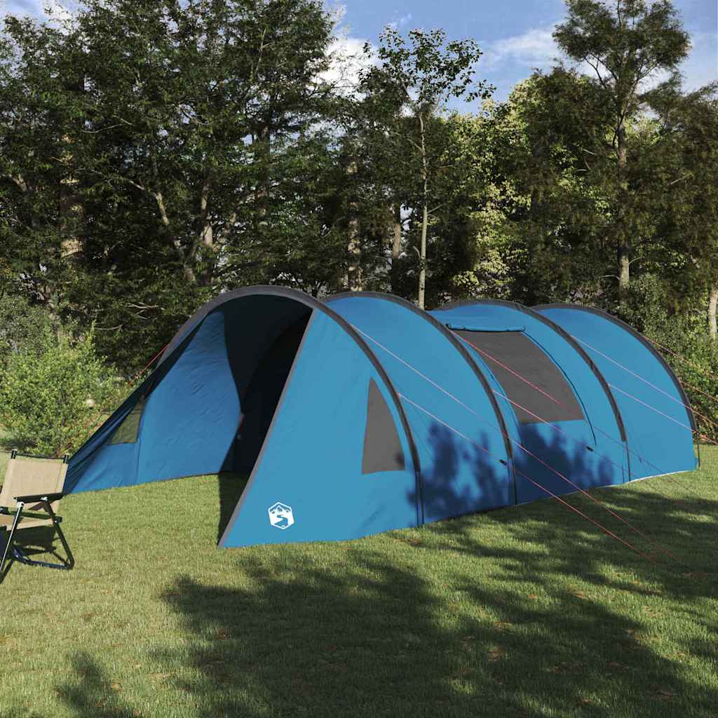 Tunnel Tent 5-Person with Roof Blue and Grey 805 x 405 x 211 cm