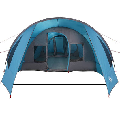 Tunnel Tent 6-Person with Roof Blue and Grey 890 x 470 x 220 cm