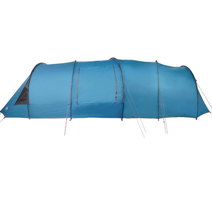 Tunnel Tent 6-Person with Roof Blue and Grey 890 x 470 x 220 cm