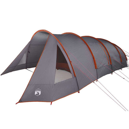 Tunnel Tent 6-Person Grey and Orange 890 x 470 x 220 cm