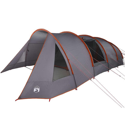 Tunnel Tent 6-Person Grey and Orange 890 x 470 x 220 cm