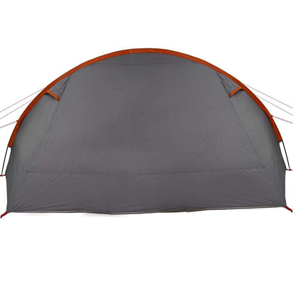 Tunnel Tent 6-Person Grey and Orange 890 x 470 x 220 cm