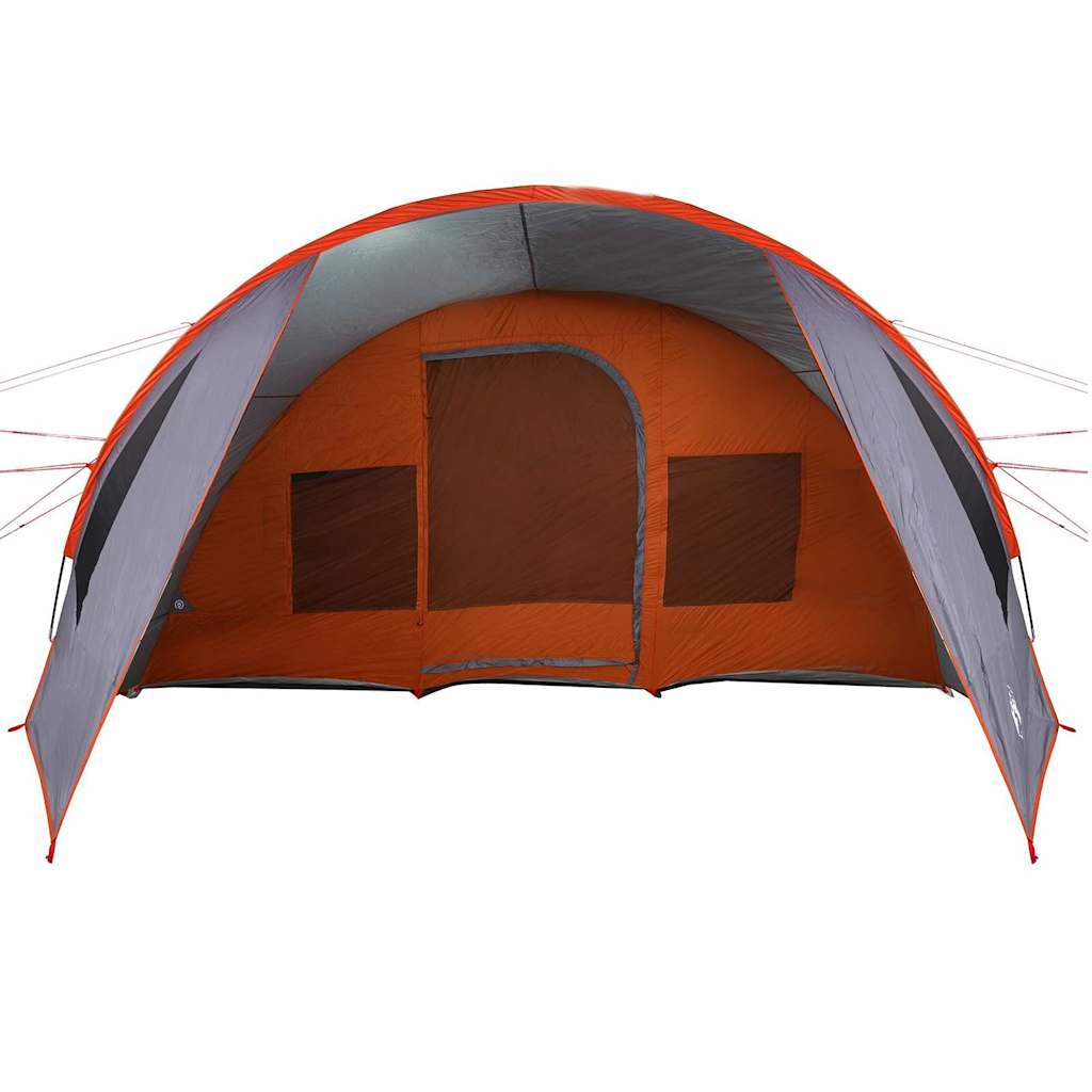 Tunnel Tent 6-Person Grey and Orange 890 x 470 x 220 cm