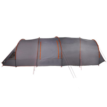 Tunnel Tent 6-Person Grey and Orange 890 x 470 x 220 cm