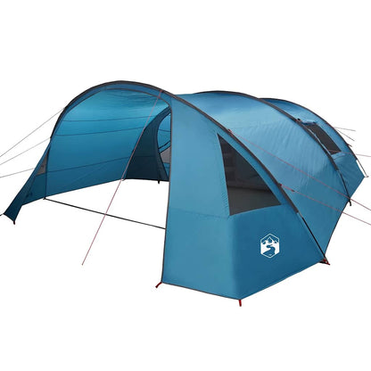 Tunnel Tent 6-Person with Roof Blue and Grey 700 x 590 x 215 cm