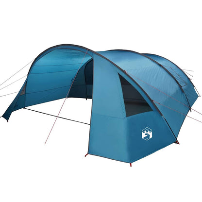Tunnel Tent 6-Person with Roof Blue and Grey 700 x 590 x 215 cm