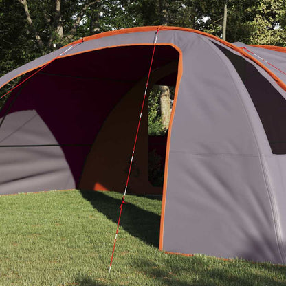 Tunnel Tent 6-Person Grey and Orange 700 x 590 x 215 cm