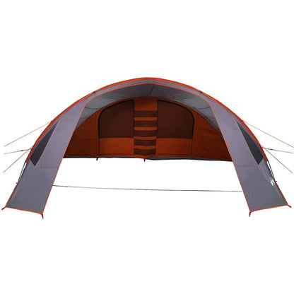 Tunnel Tent 6-Person Grey and Orange 700 x 590 x 215 cm