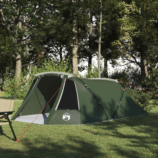 Tunnel Tent 3-Person 3-Person Green and White