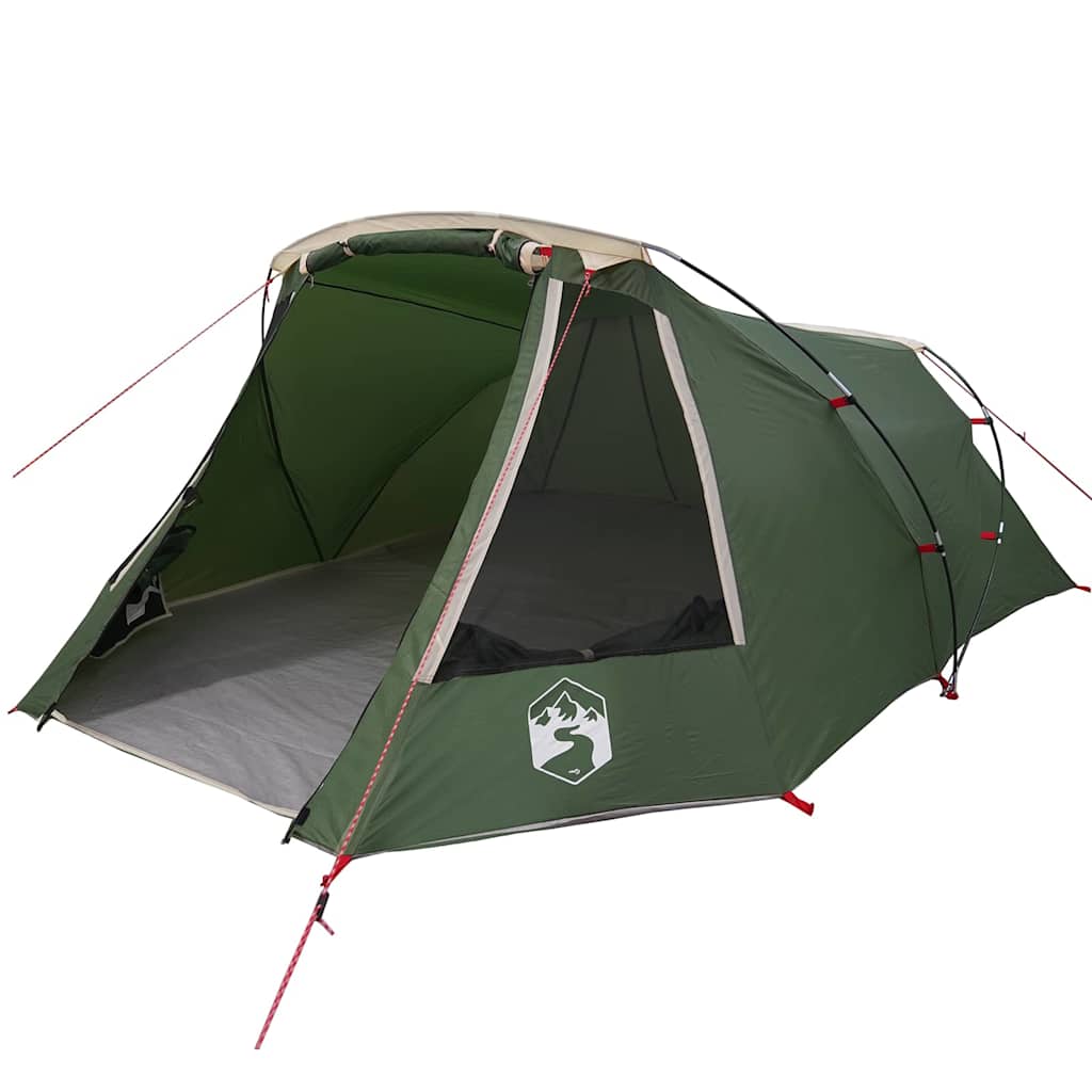 Tunnel Tent 3-Person Green and White 328 x 228 x 115 cm